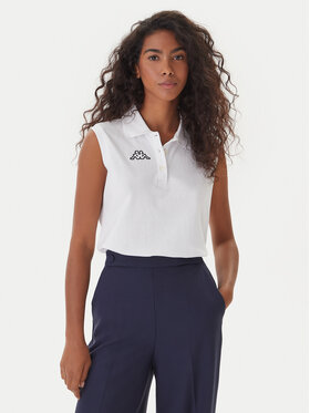 Kappa Kappa Polo Logo Tennis 302LR20 Λευκό Slim Fit
