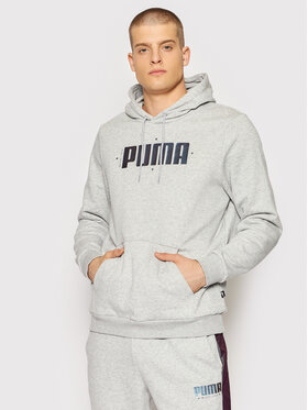 Puma Puma Majica dugih rukava Cyber Graphic 848174 Siva Regular Fit