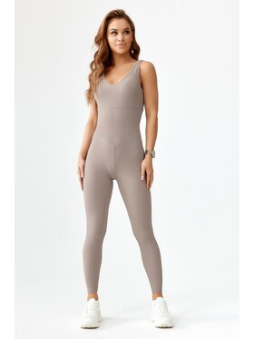 ROUGH RADICAL ROUGH RADICAL Kombinezon HARMONY JUMPSUIT Beżowy Slim Fit