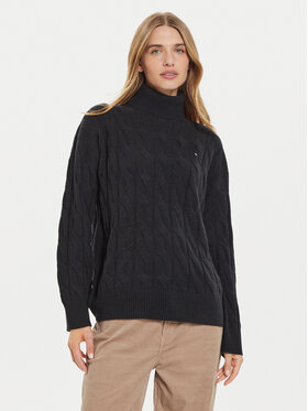 Tommy Hilfiger Tommy Hilfiger Rolák WW0WW43102 Černá Regular Fit