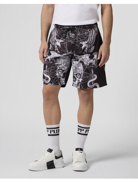 PHILIPP PLEIN PHILIPP PLEIN Szorty sportowe 29860 Czarny Jogger Fit