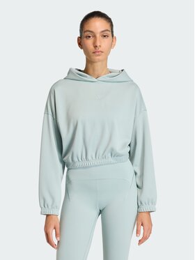 adidas adidas Bluza Yoga Cover-Up Zielony Loose Fit