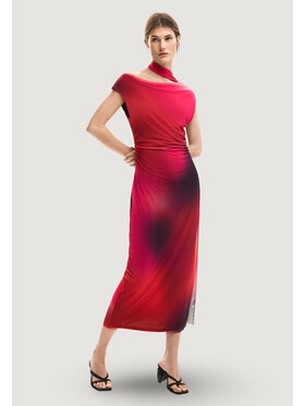 Desigual Desigual Coctailkleid Maine 26SWVK19 Rot Slim Fit