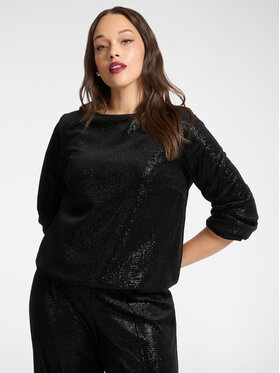 Elena Mirò Elena Mirò Bluzka 2132P000170N033 Czarny A-Line Fit