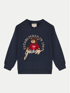 Guess Guess Суитшърт H4BJ07 KAX73 Тъмносин Relaxed Fit