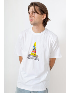 Kamuflage Kamuflage T-Shirt Traffic Biały Relaxed Fit