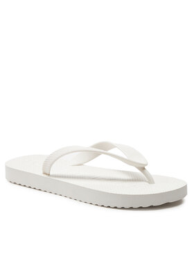 Tommy Jeans Japonke Tjw Logo Flip Flop EN0EN02447 Écru