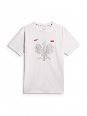 4F 4F T-Shirt STREFA KIBICA Λευκό Regular Fit