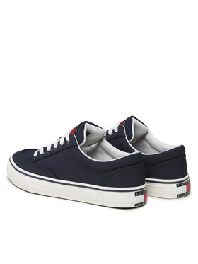 Tommy Jeans Tenis Superge Lace Up Nylon EN0EN02157 Mornarsko Modra