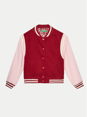 United Colors Of Benetton United Colors Of Benetton Bomber-jakk 20PYCN04P Bordoopunane Regular Fit