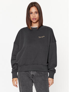 Wrangler Wrangler Majica dugih rukava 112343708 Crna Relaxed Fit