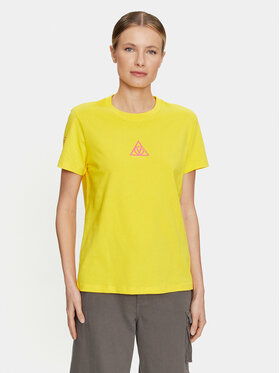 Vans Vans T-Shirt Tri Boyfriend VN0A4SCY Żółty Regular Fit