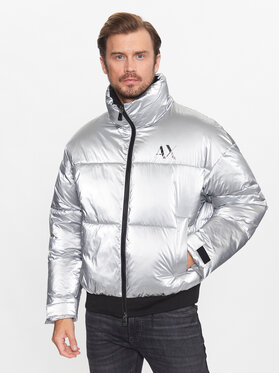 Armani Exchange Armani Exchange Pūkinė striukė 6RZB45 ZNPTZ 1987 Sidabrinė Regular Fit