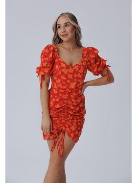 LAURELLA LAURELLA Sukienka letnia 4SS240 Czerwony Regular Fit