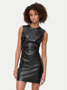 ONLY ONLY Kleid aus Kunstleder Mone 15360231 Schwarz Slim Fit