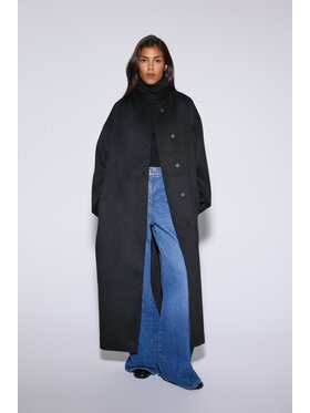 Estro Estro Cappotto di lana ER00120605 Nero Loose Fit