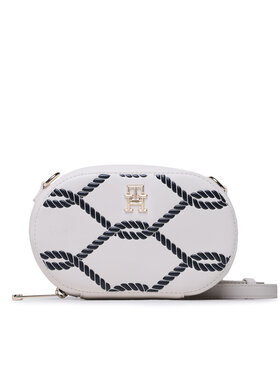 Tommy Hilfiger Tommy Hilfiger Дамска чанта Th Timeless Camera Bag Rope AW0AW14736 Бял