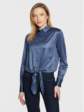 Guess Guess Marškiniai Donna W3RH04 WF520 Tamsiai mėlyna Regular Fit