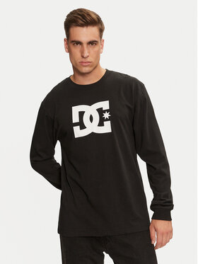 DC DC Pikkade varrukatega T-särk Star ADYZT05372 Must Regular Fit