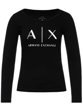 Armani Exchange Armani Exchange Bluzka 8NYTDG YJ16Z 1200 Czarny Regular Fit