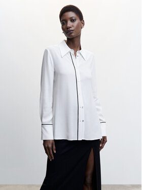 Mango Mango Koszula Cortazar 47094027 Biały Regular Fit