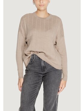 ONLY ONLY Maglione ONLTESS LS O-NECK KNT Beige Regular Fit