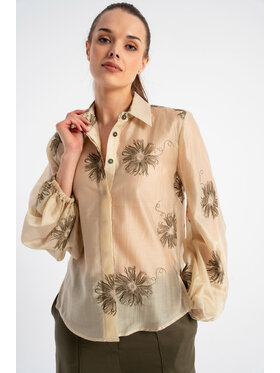 CLICK CLICK Πουκάμισο 10-6842 Χακί Relaxed Fit