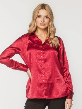 Willsoor Willsoor Bluzka 61430 Czerwony Regular Fit