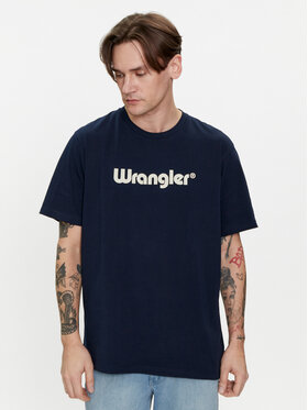 Wrangler Wrangler T-shirt Logo 112350524 Bleu marine Regular Fit