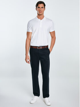 BIG STAR BIG STAR Chinosy TREVOR Czarny Slim Fit
