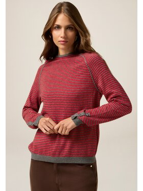 Oltre Oltre Cardigan M334J005074N0S3 Rosso Regular Fit