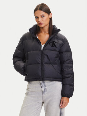 Calvin Klein Jeans Calvin Klein Jeans Pernata jakna Graphic Logo LV047D503G Crna Regular Fit