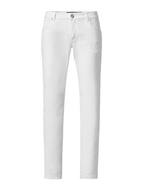 Billionaire Billionaire Jeansy 17549 Biały Slim Fit