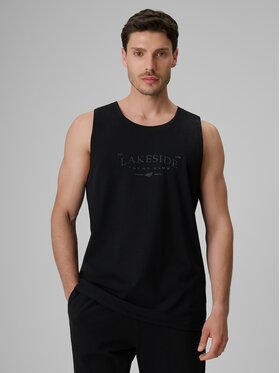 4F 4F Tank top 4FRSS26TSLEM331-20S Czarny Regular Fit