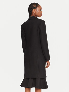 Rinascimento Rinascimento Вовняне пальто CFC0126209003 Чорний Slim Fit