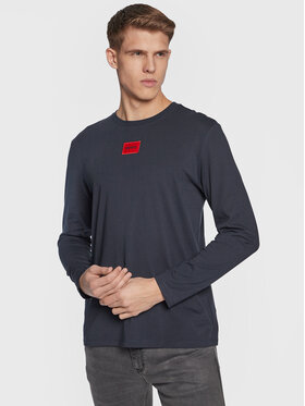 Hugo Hugo Marškinėliai ilgomis rankovėmis 50482095 Mėlyna Regular Fit