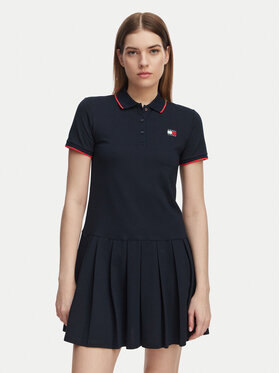 Tommy Jeans Tommy Jeans Φόρεμα καθημερινό Tommy Badge DW0DW22328 Σκούρο μπλε Relaxed Fit