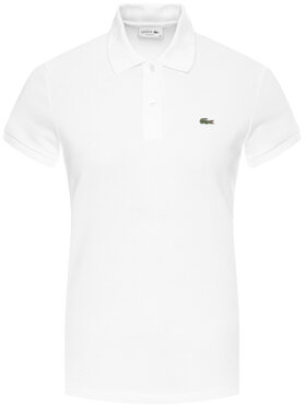 Lacoste Lacoste Тениска с яка и копчета PF7839 Бял Classic Fit