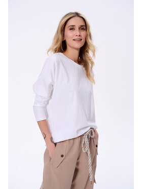 blue shadow blue shadow Bluzka Blair 2 Écru Regular Fit