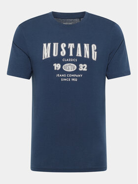 Mustang Mustang T-Shirt Austin 1014938 Granatowy Regular Fit
