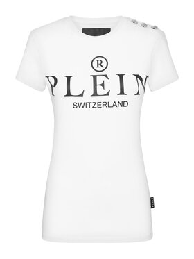 PHILIPP PLEIN PHILIPP PLEIN T-shirt 9507 Bianco Skin Tight Fit