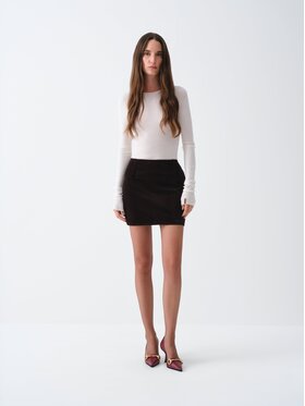 La Mania La Mania Bluzka NANCY Kremowy Basic Fit