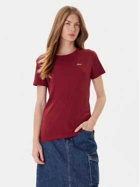 BOSS BOSS Kurtka skórzana C_Sadora 50543026 Bordowy Regular Fit