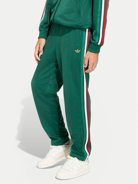 adidas adidas Παντελόνι φόρμας Firebird KC9502 Πράσινο Regular Fit