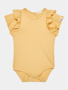 United Colors Of Benetton Дитяче боді 3P4ZAB00D Жовтий Regular Fit