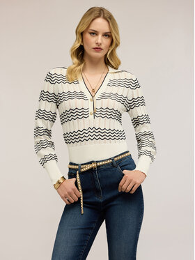 Motivi Motivi Sweter M124W003814N0S1 Niebieski Slim Fit