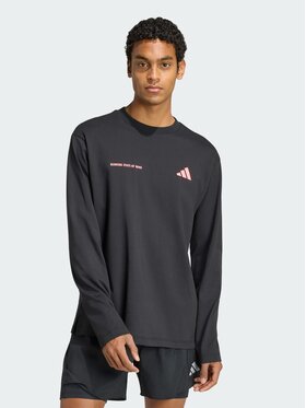 adidas adidas Koszulka techniczna adi365 Running Community Culture Czarny Loose Fit