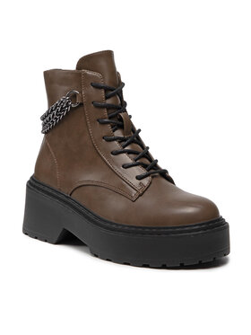 ONLY Shoes ONLY Shoes Botki Lace Up Boot 15238830 Zielony