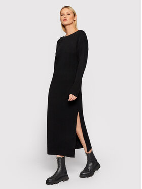 Remain Remain Плетена рокля Nova RM730 Черен Loose Fit