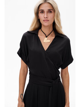 blue shadow blue shadow Bluzka Aria Czarny Regular Fit